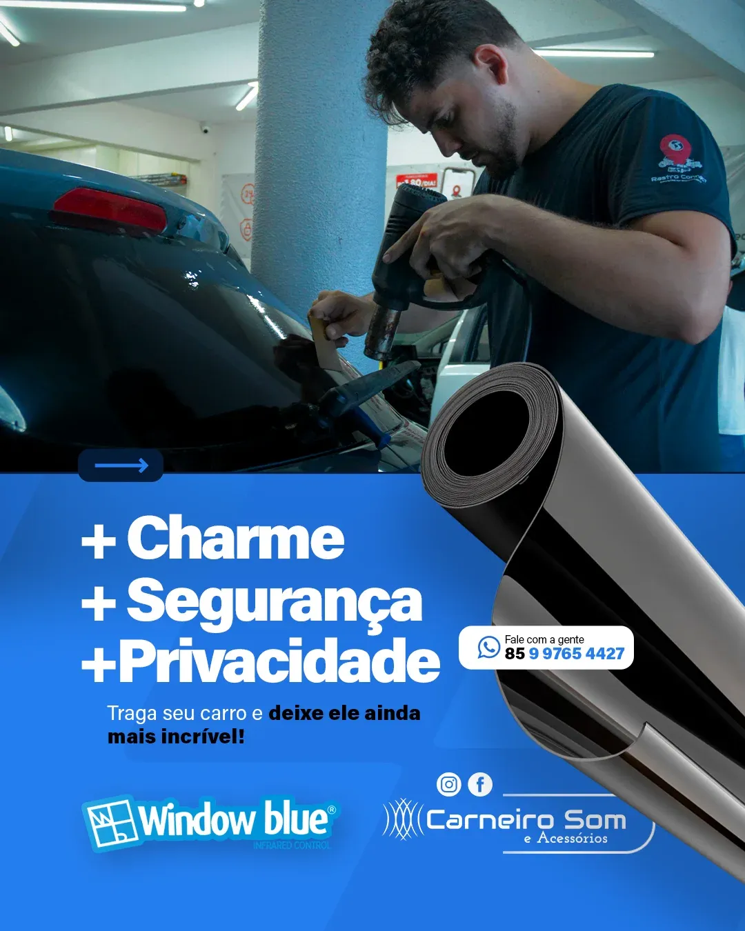 Película Fumê para Carneiro Som