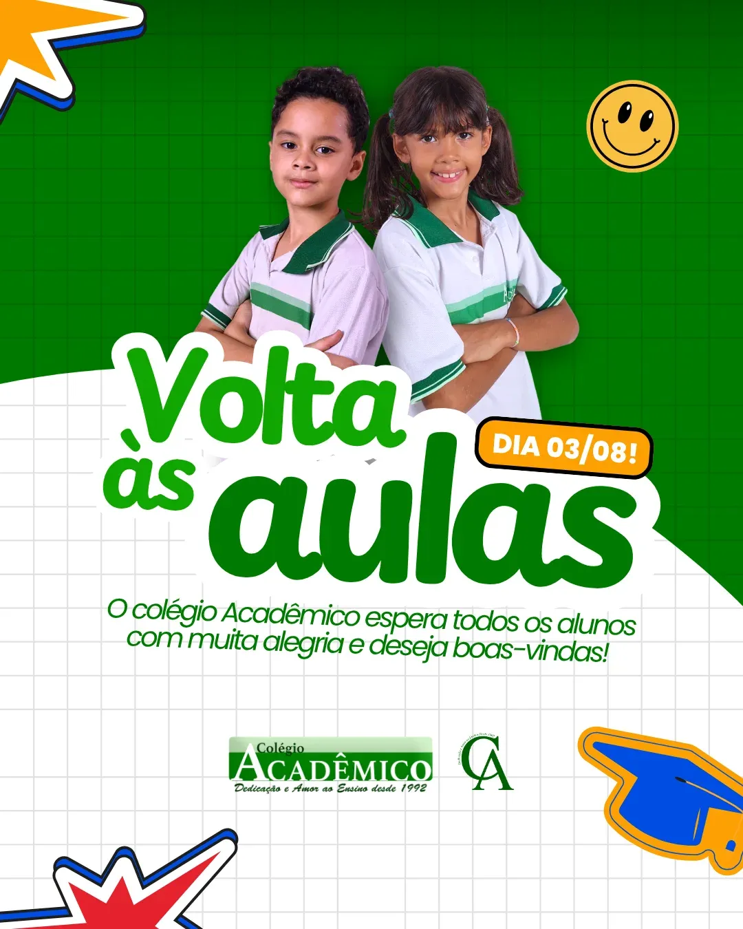 Volta às Aulas para Colégio Acadêmico
